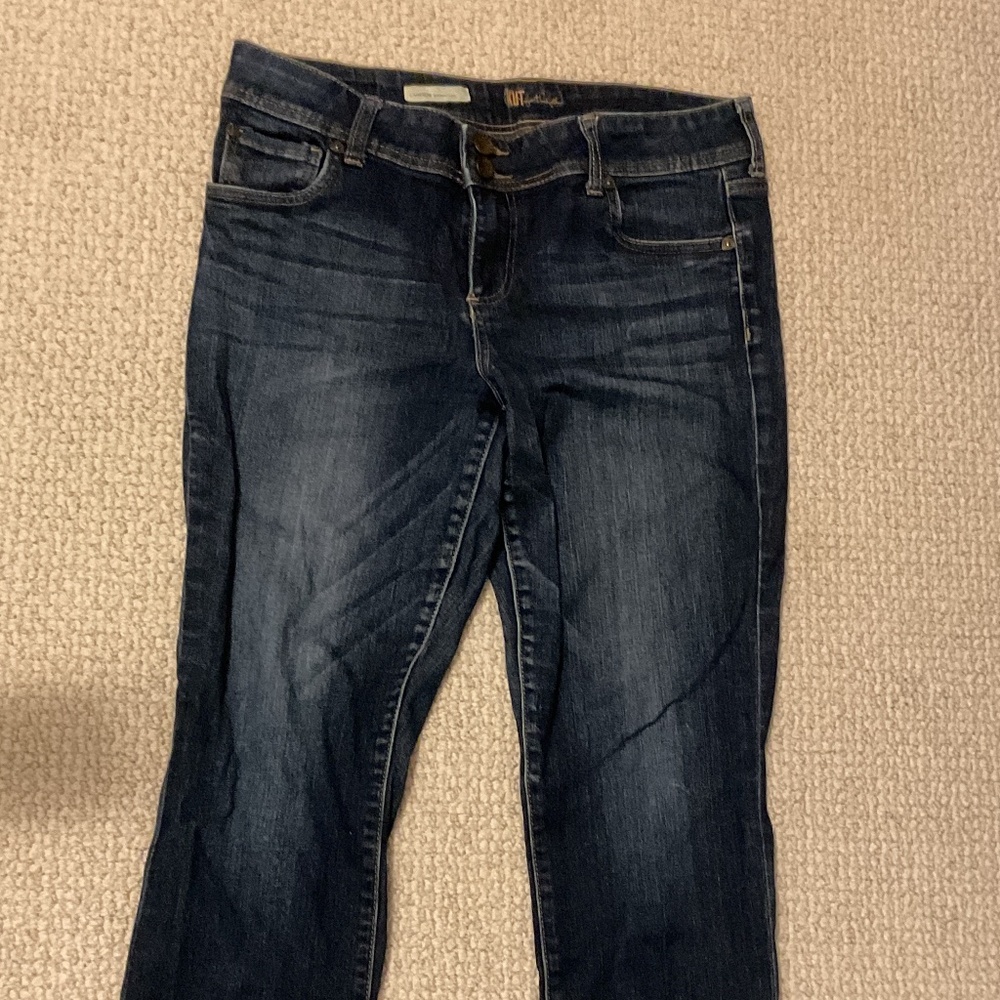 Kut from the Kluth Cameron Rolled Cuff Crop Jeans - 8